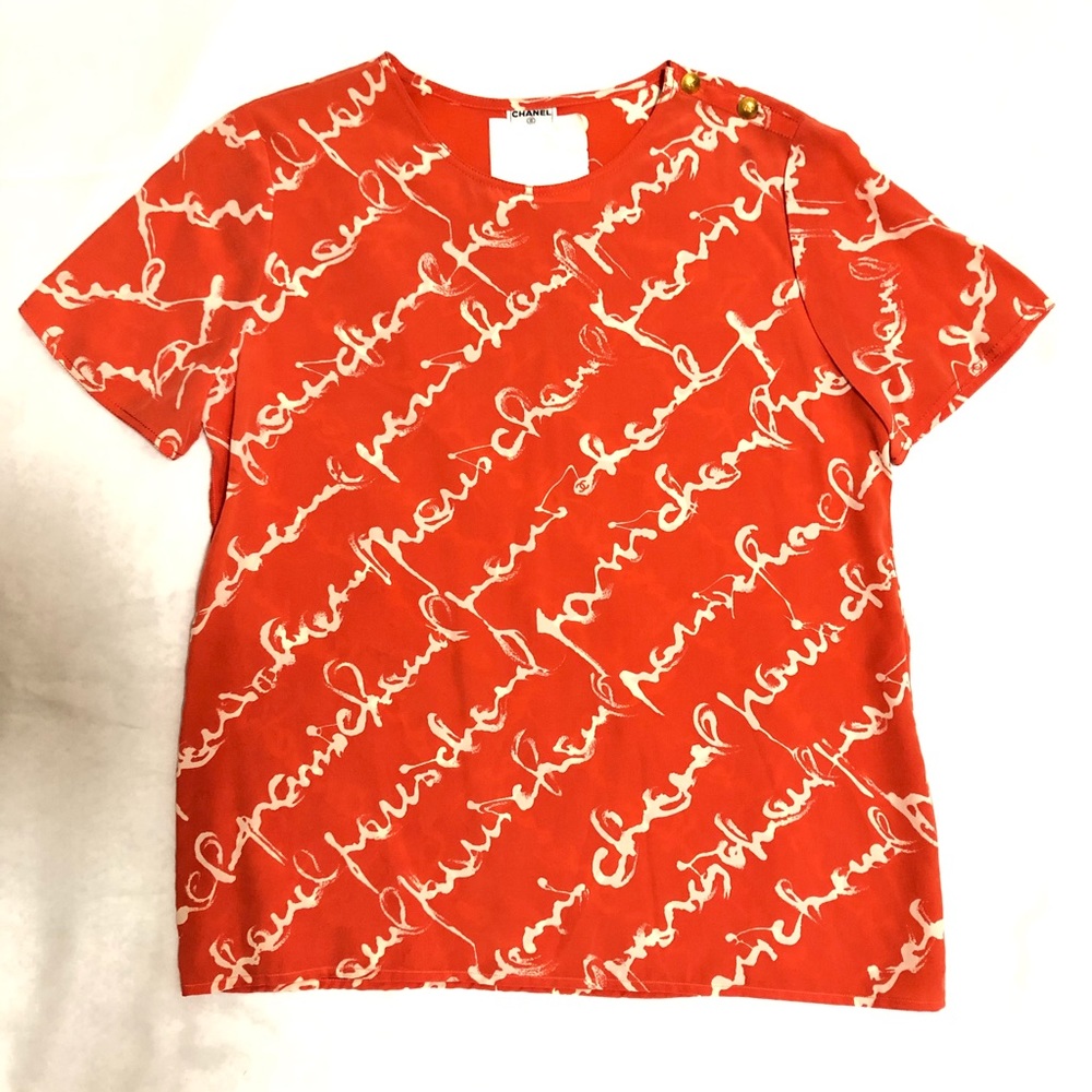 Authentic Chanel blouse top size 42